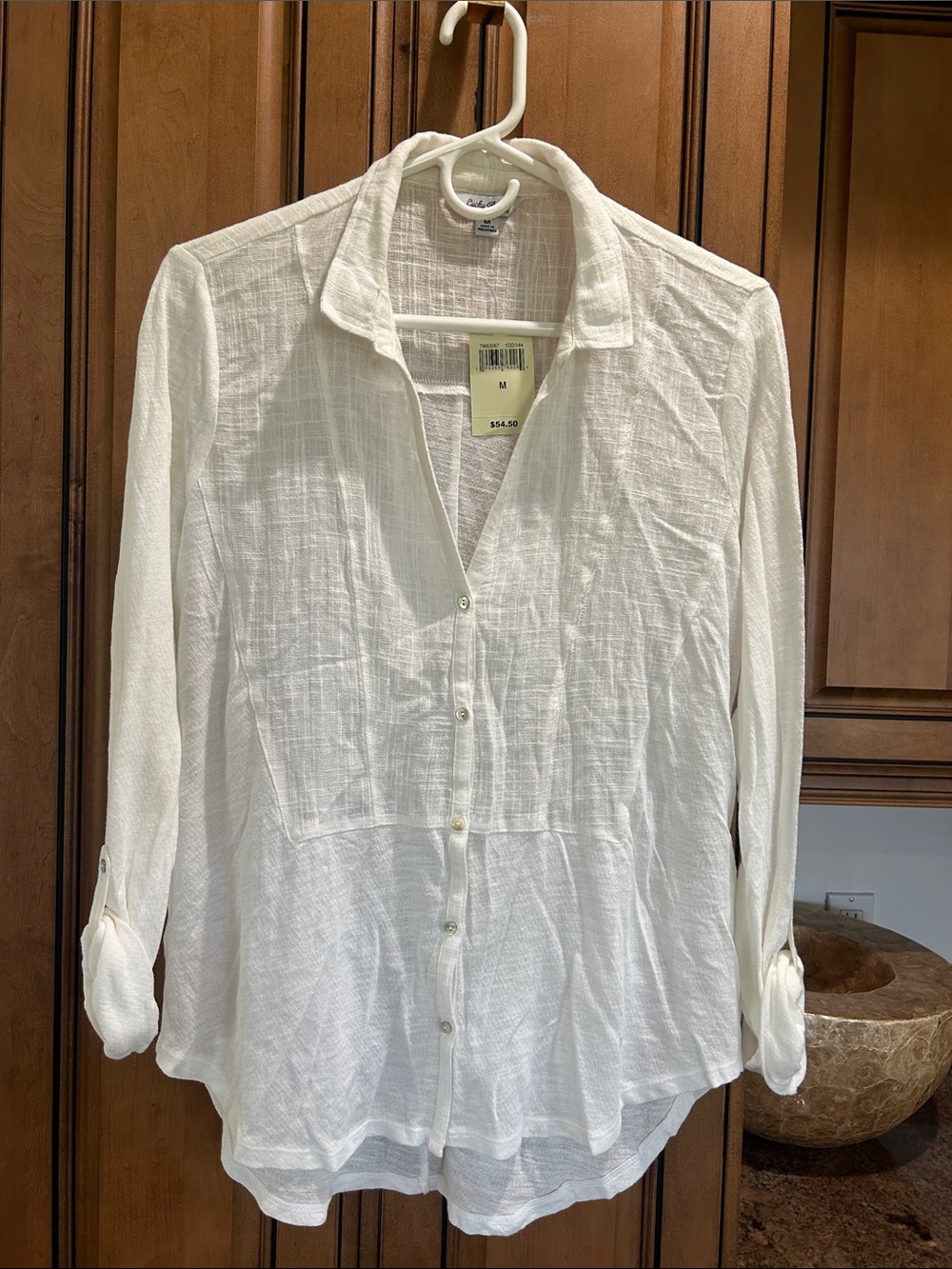 Lucky Brand White  Casual Button-Down Shirt